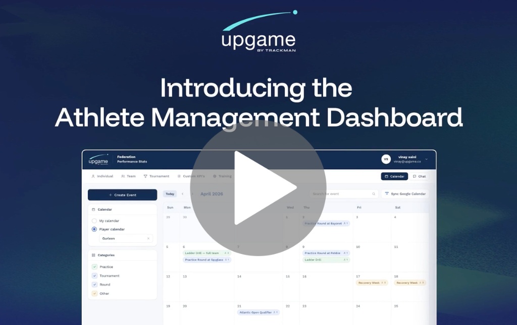 Introducing the Athlete Management Dashboard — video preview showing the AMS calendar view